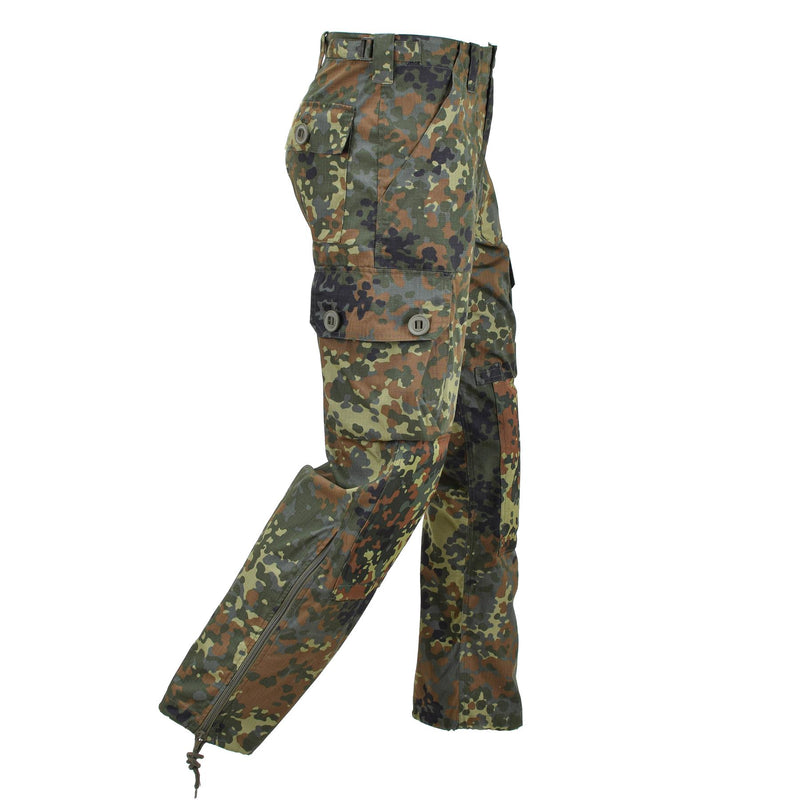 Mil-tec varumärke militär stil flecktarn bdu commando byxor lätt ripstop