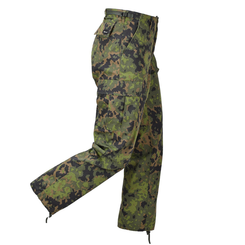 MFH Combat Pants Justerbar midja Hållbara BDU -byxor M05 Finländsk kamo