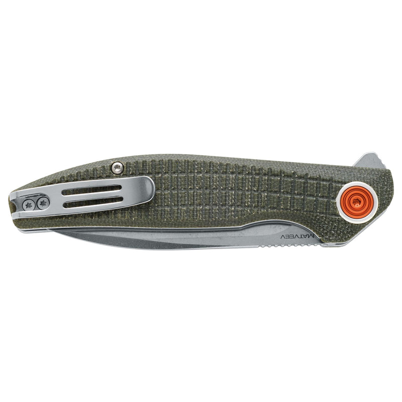 Fox Knives Artia BF-765 OD Folding Pocket Knife Point Rostfritt stål D2