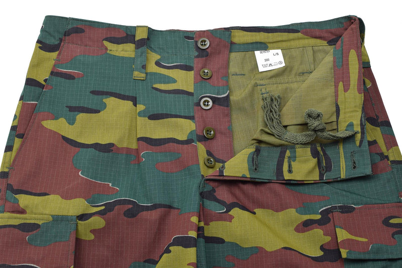 Original Belgiska arméfältet Combat Pants Ripstop Jigsaw Camouflage byxor nya