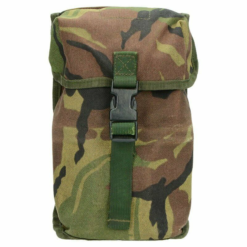 Äkta holländska armékanten w Pouch & rostfritt stålkopp DPM -kamouflage molle