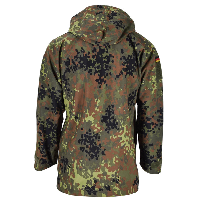 Mil-Tec Brand German Army Field Jacket Goretex Flecktarn Camo Watertofar Rain