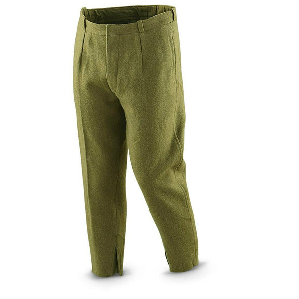 Äkta rumänska arméns ullfältbyxor Combat Pants Khaki od Green Rumänien