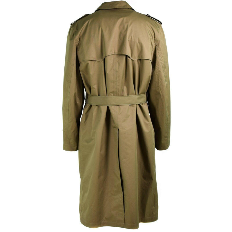 Original Dutch Army Trench Coat Mens Khaki Formal Officer Coat med foder NYTT