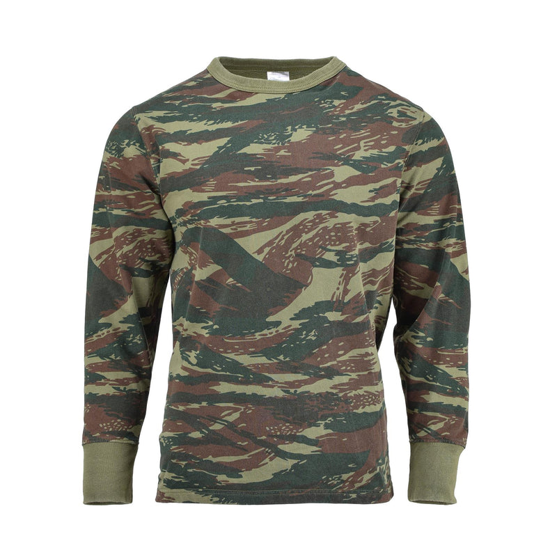 Original grekisk armé tröja Grekland militär sportkläder skjortor ödla camo