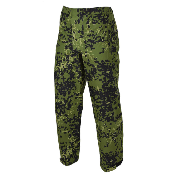 Original danska militär M84 Camo Rain Pants Waterproof Field Combat Byxor