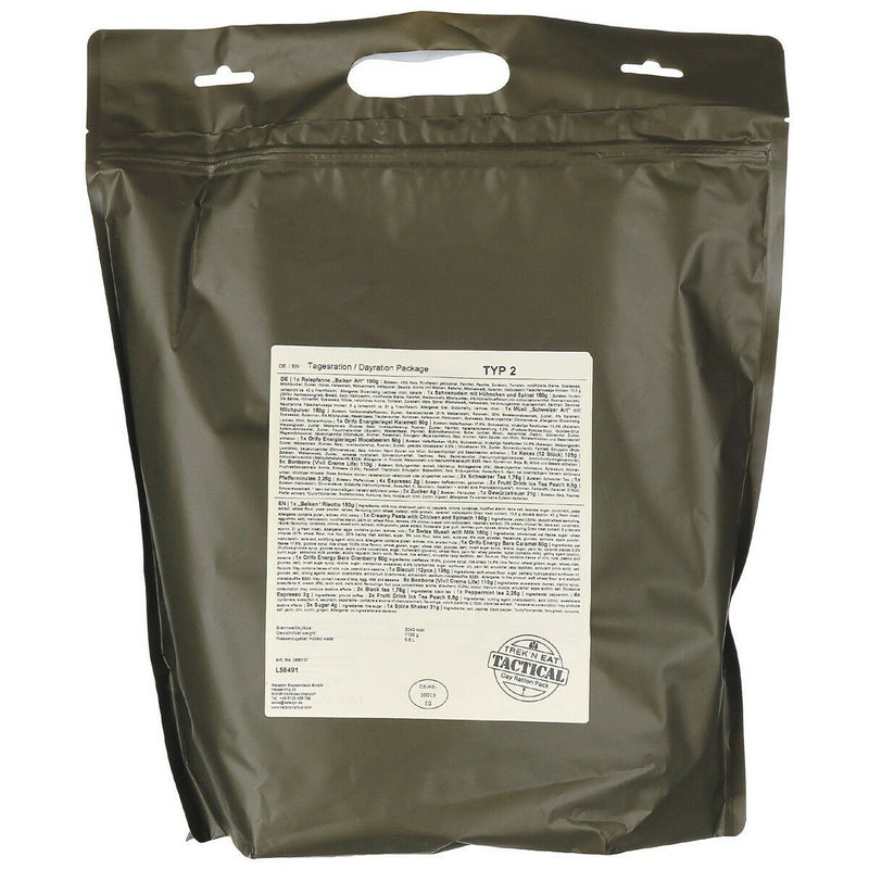 Emergency Ration Army Survival Food 1 Day Ration Militärmåltid Food Prepper MRE (Typ2)