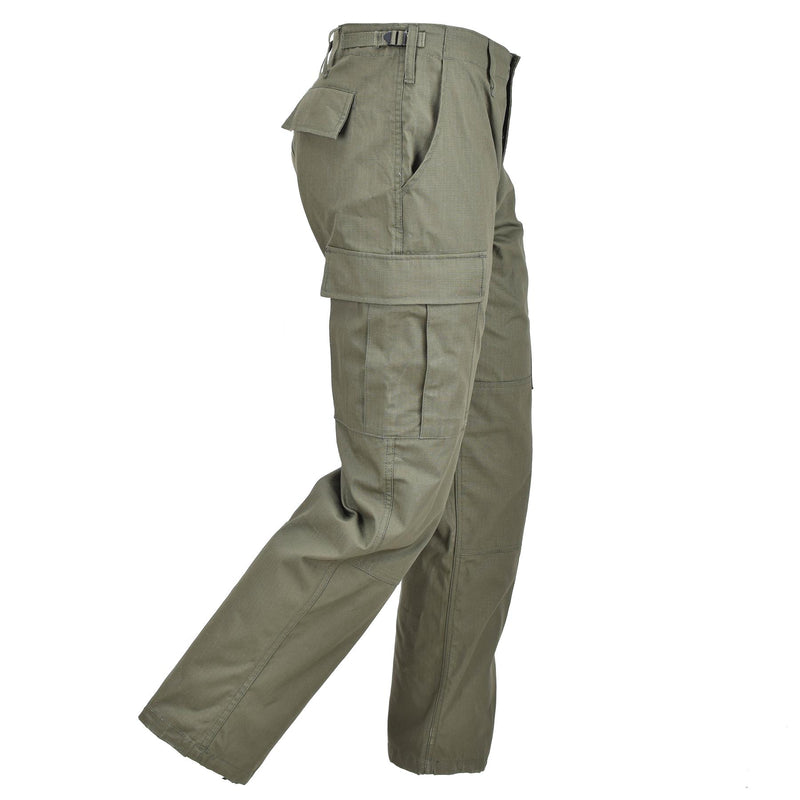 Mil-Tec Brand U.S. Army Style Olive BDU Pants Field Troops Ripstop Trousers