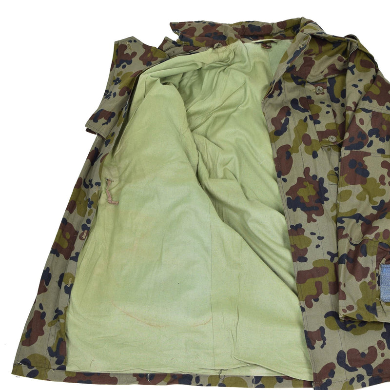 Äkta rumänska arméparka m93 strid camo blad bdu jacka militär ny