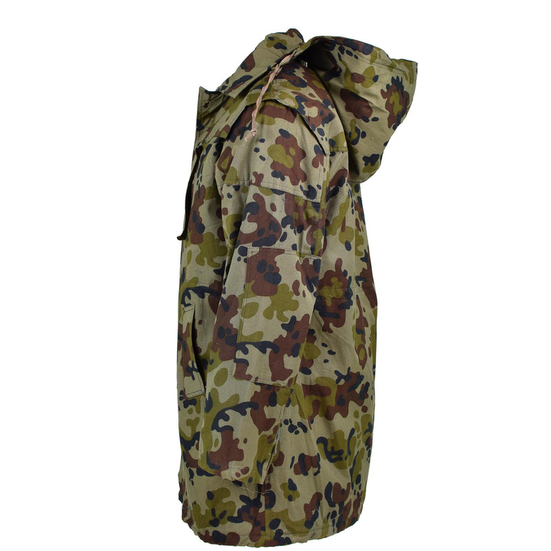 Äkta rumänska arméparka m93 strid camo blad bdu jacka militär ny