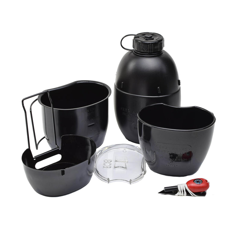 BCB CRUSADER -matlagningssystemet Aluminium Stis Set Canteen Cup Camping Cooker