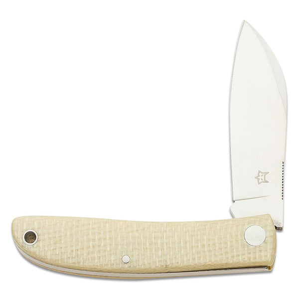 Fox Knives Livri Folding Pocket Knife 61 HRC M390 Steel Sheeps Foot Shape Micarta