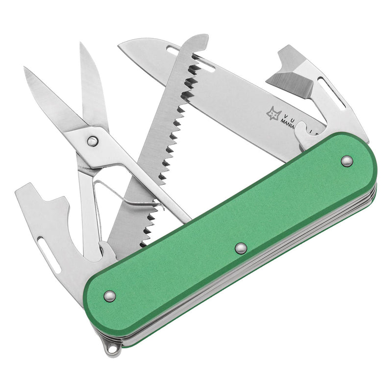 Fox Knives Vulpis FX-VP130-SF5 OD Multi Tool Knife N690CO Steel Blade Green Green