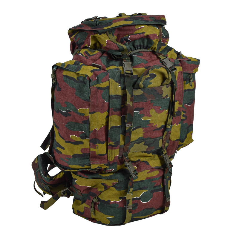 Original Belgian Military 120L Tactical Rackpack Jigsaw Camo Waterproof Bag Ny