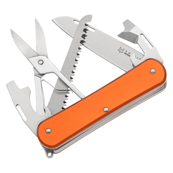 Fox Knives Vulpis FX-VP130-SF5 eller Multi Tool Knife N690CO Steel Blade Orange