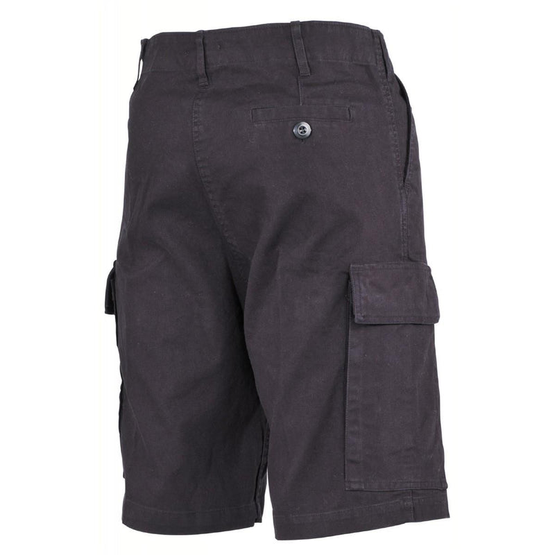 MFH Brand tysk militär stil shorts svart Bermuda robust ripstop bomull ny