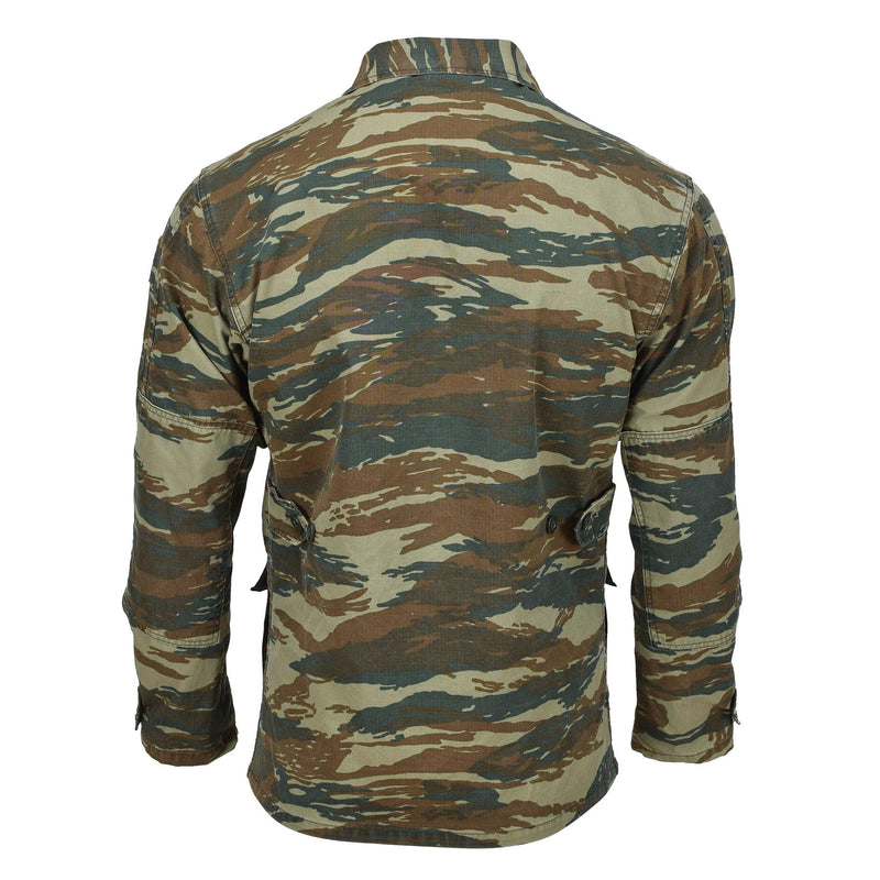 Original grekiska militärfält BDU Jacket Lizard Camouflage Greklands armétröjor