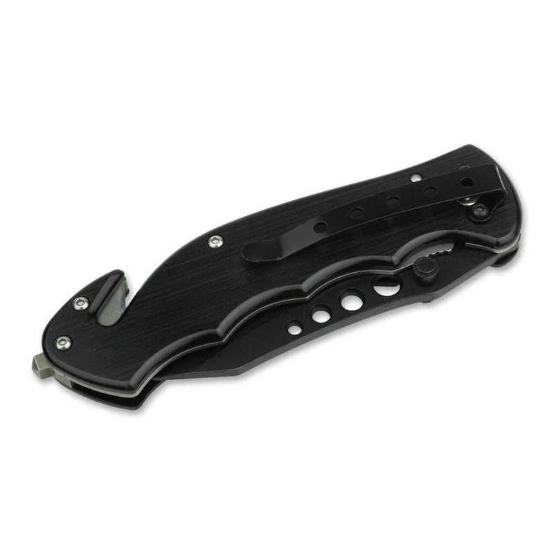 Boker Special Forces Tanto Folding Pocket Knife 440a Steel Aluminium Handle Black