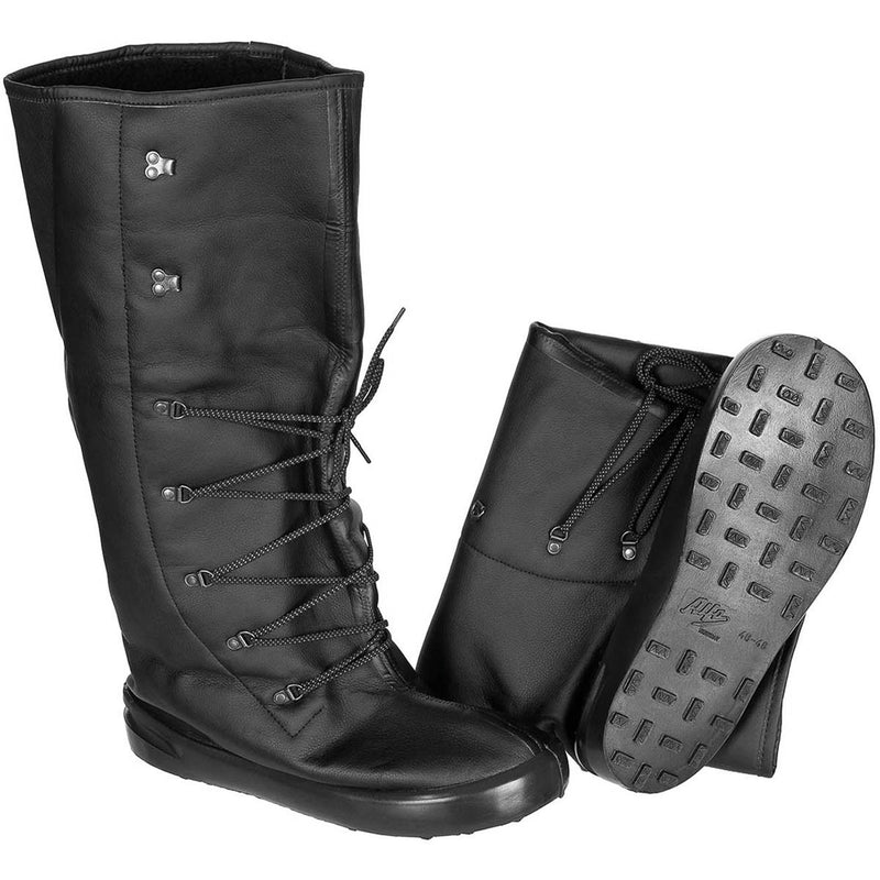 Original Norge Army Alfa Overboots isolerande svarta läderskor bra grepp nytt