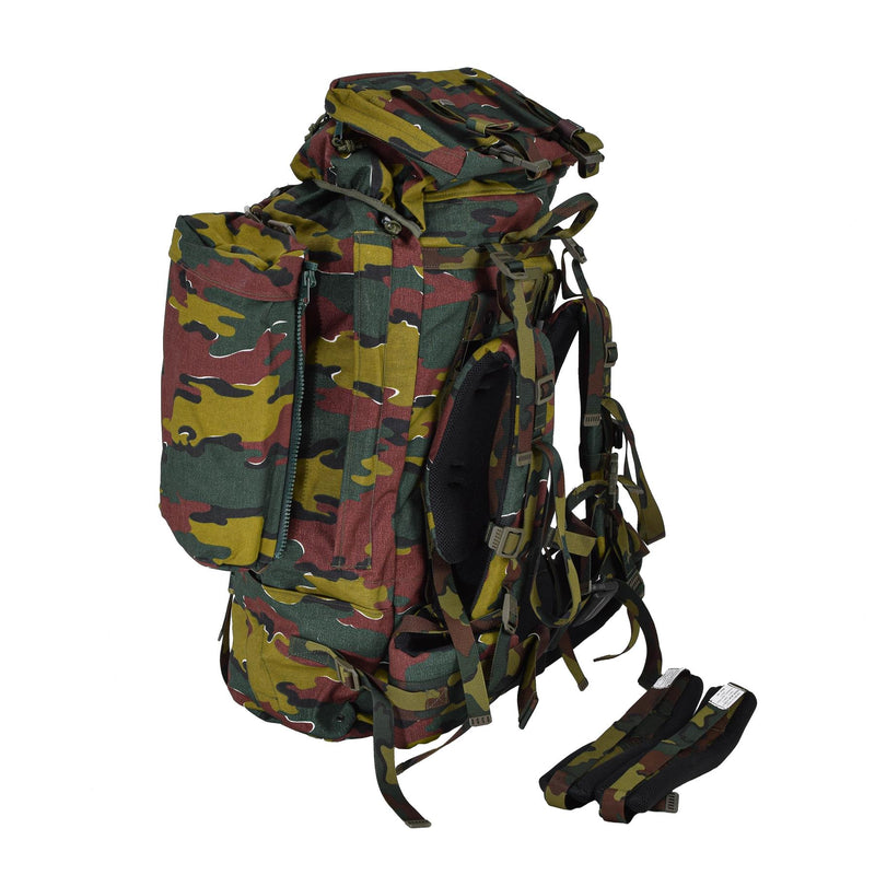 Original Belgian Military 120L Tactical Rackpack Jigsaw Camo Waterproof Bag Ny