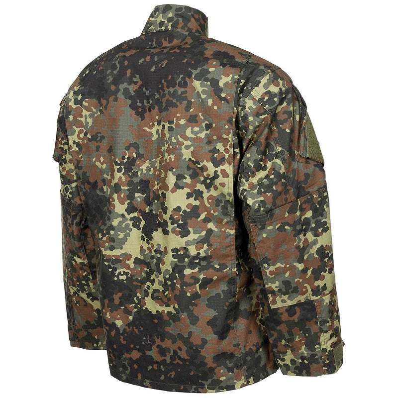 MFH Brand U.S. Military Style Jacket Field Uniform Flecktarn Camo Ripstop New