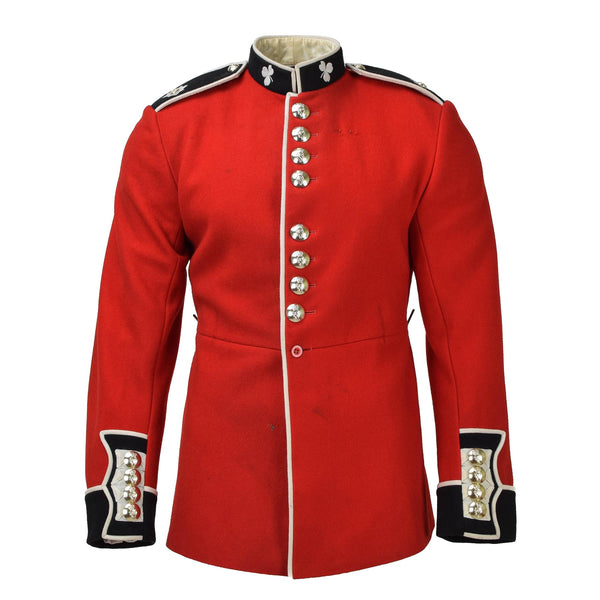 Äkta British Army Jacket Uniform Tunic Red Dress Scarlet Irish Guards Cavalry