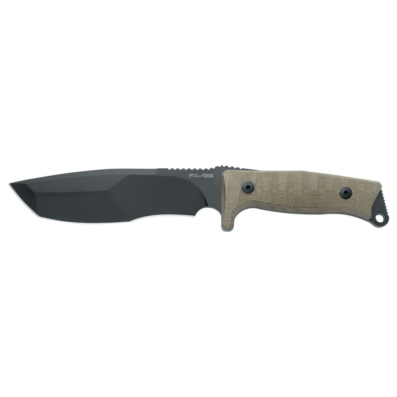 FOX KNIVER FX-132 MGT TRAPPER Fixat taktiskt knivfält Tanto N690CO Black Blade