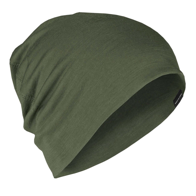 A.Blochl Merino Wool Beanie Sports vandring huvudbonad andningsvitslock oliv