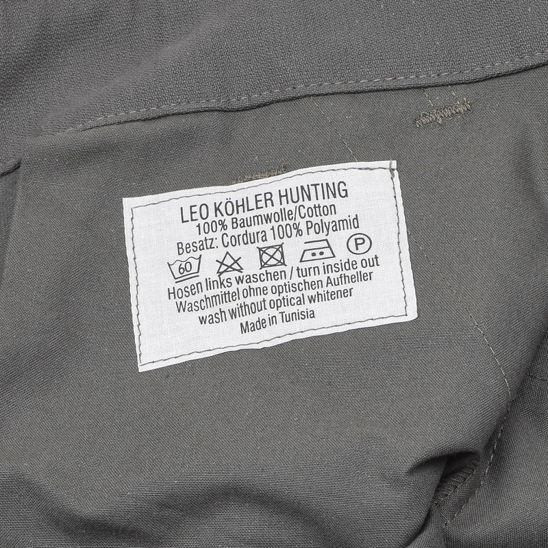 Leo Kohler Work Pants Cordura förstärkte robust lastkvalitetsarbeten byxor