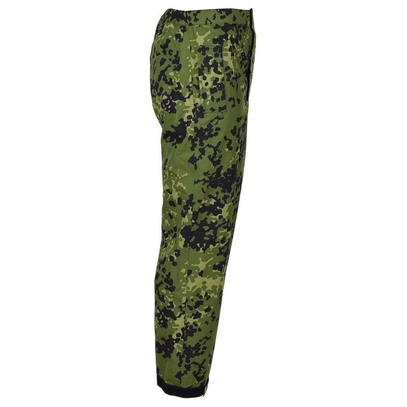 Original danska militär M84 Camo Rain Pants Waterproof Field Combat Byxor