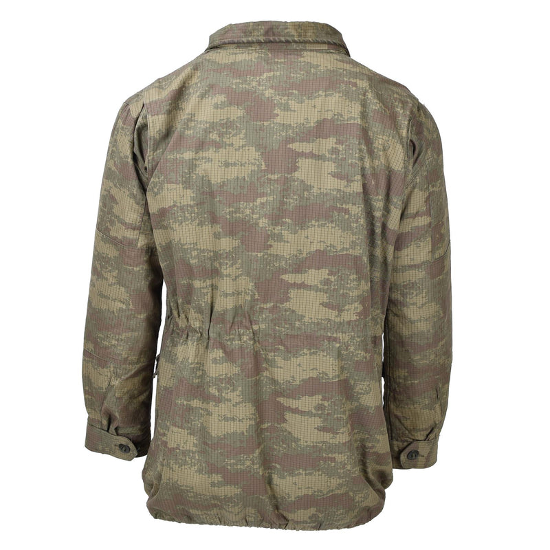 Original turkiska militära fallskärmshoppare jacka parka camo ripstop fodrad armé