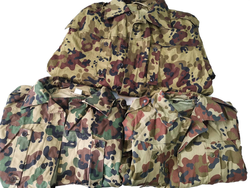 Äkta rumänska arméparka m93 strid camo blad bdu jacka militär ny