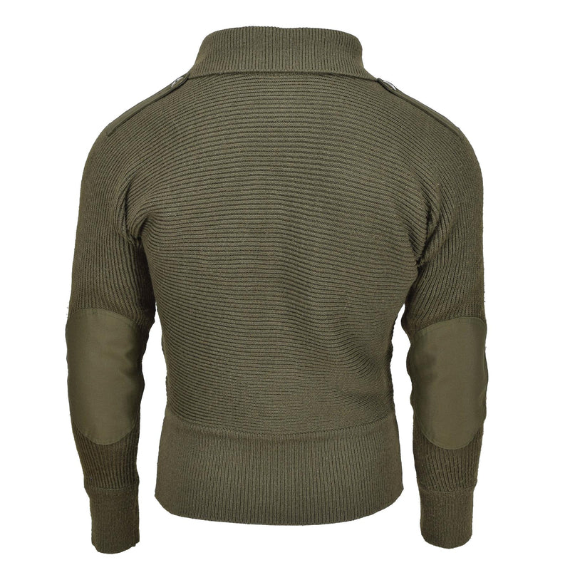 Original Österrikisk militär alpin pullover andningsbar förstärkt stickad tröja