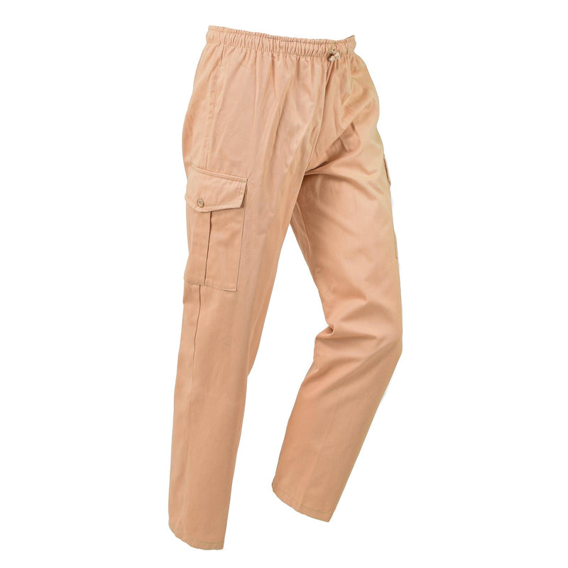 Original British Military Work Safari Tan Pants Justerbara arbetskläderbyxor Nya