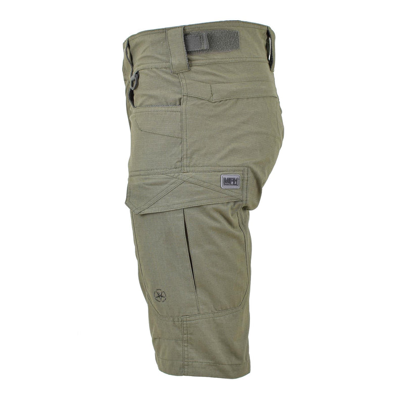 MFH Brand Military Style Shorts Bermuda Robust Cotton Ripstop Olive Uniform New