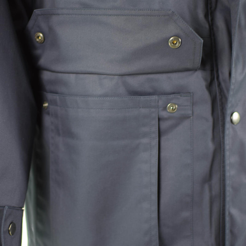 Original Dutch Police Issue Parka Blue Warm Jacket Liner Militäröverskott NYTT