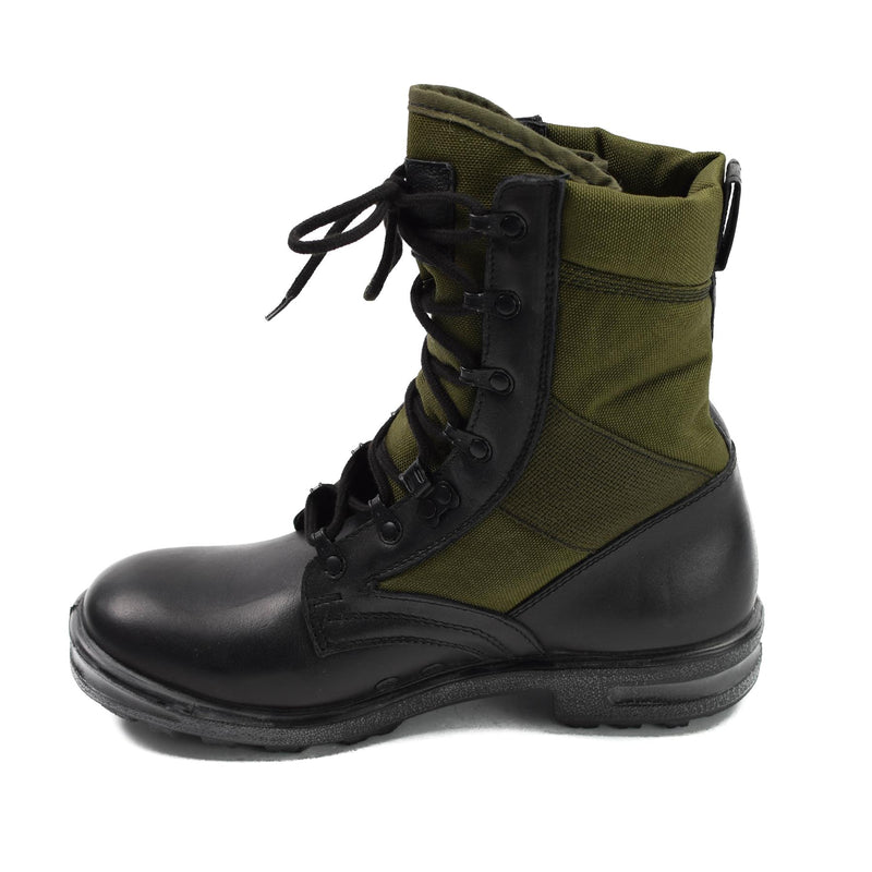 Original Germany Army Tropical Boots Baltes Black/OD Green Military Surplus New