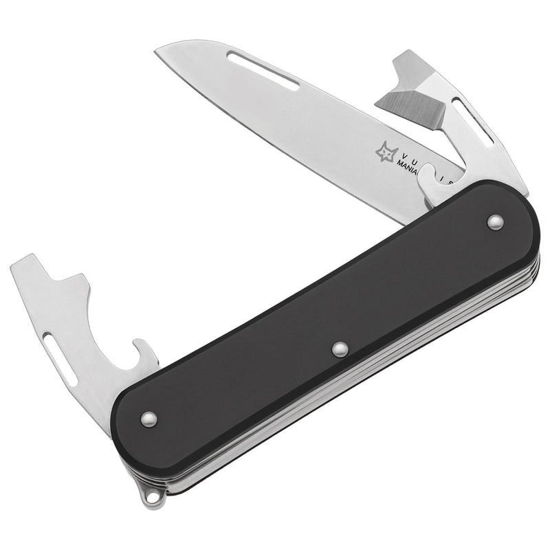 Fox Knives Vulpis FX-VP130-3 BK Multi Tool Knife N690CO Steel Blade Black