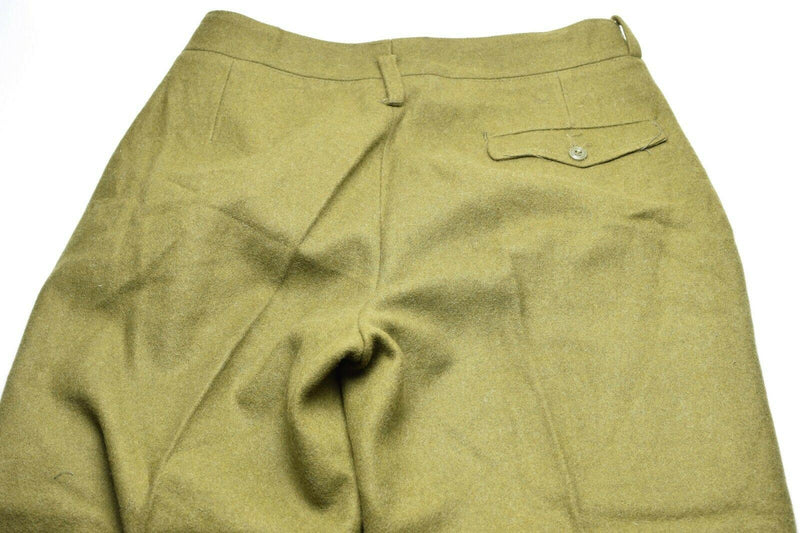 Äkta rumänska arméns ullfältbyxor Combat Pants Khaki od Green Rumänien