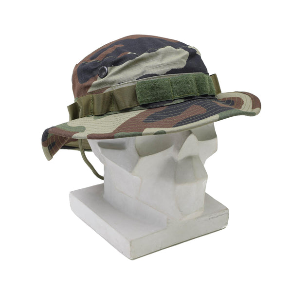 Tacgear Brand French Army Style Boonie Hat CCE CAMO RIPSTOP WIDT BRIM VENT HOLES