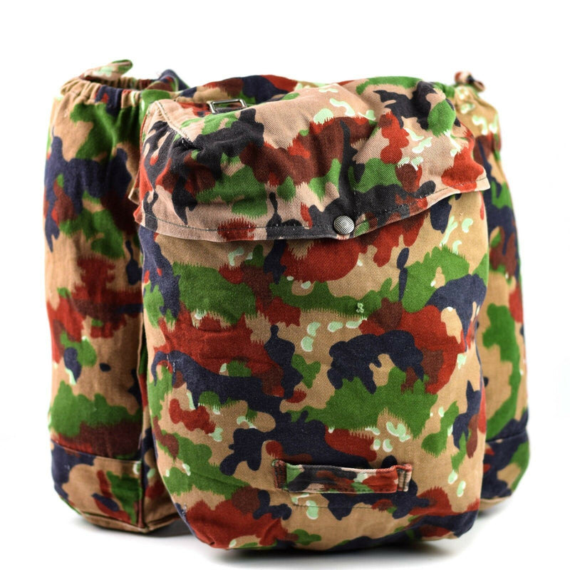 Äkta schweiziska arméryggsäck Schweiz Alpen Camo Snicker Rucksack W Suspenders