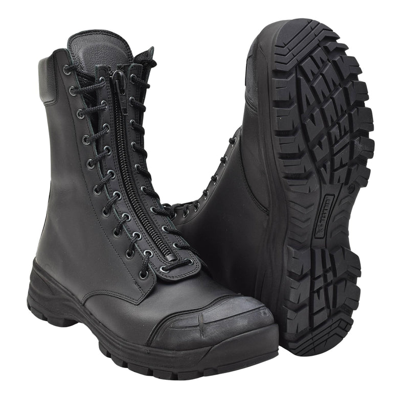 Original Dutch Army Tactical Boots Black Leather Anti-Static Antibacterial New