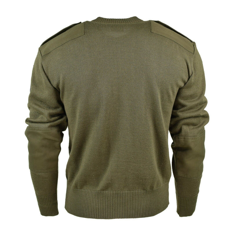 Original Österrikisk armé Pullover Jumper Commando Olive Od ulltröja Ny