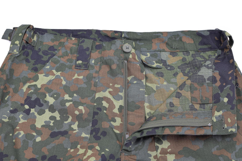 Mil-tec varumärke militär stil flecktarn bdu commando byxor lätt ripstop