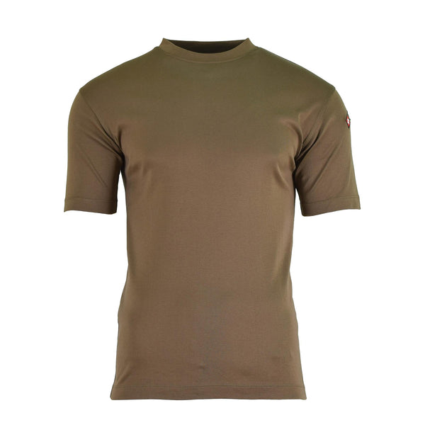 Original Swiss Army T-shirts khaki snabb torr andas av sportkläderskjorta överskott