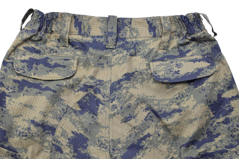 Original Turkish Army Blue Digital Camo Tactical Pants Ripstop Combat Trousers