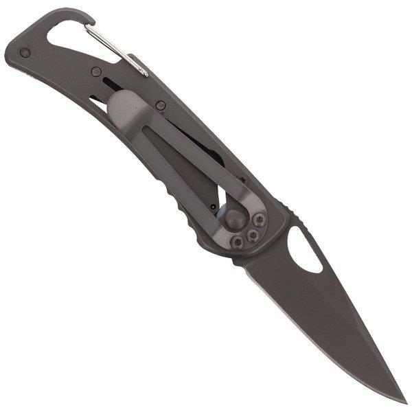 Fox Knives Folding Knife Black Titanium Coated 440 Steel Aluminium Handle