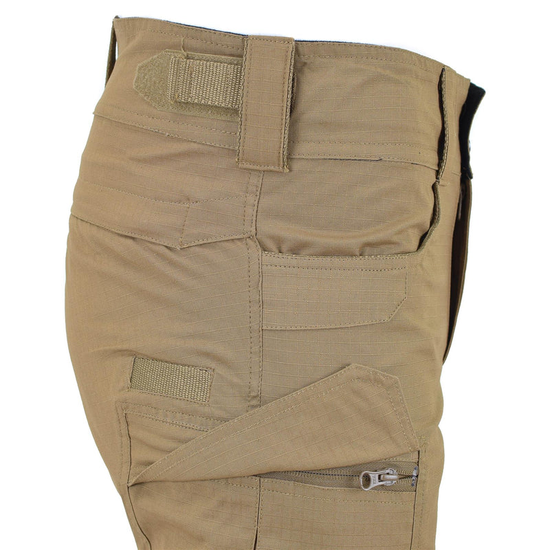 MFH Brand Military Style Bermuda Shorts Coyote robust bomull Ripstop Uniform New