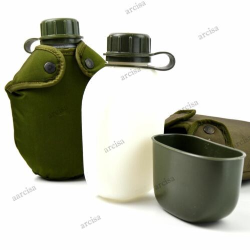 Original Army Drinking Flask M48 Norwegian Water Bottle Military Canteen Norge Norge