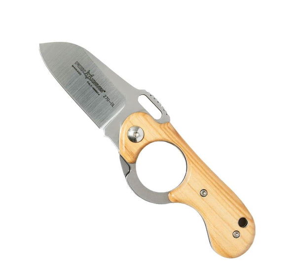 Fox Knives Brand Italy Elite Folding Knife rostfritt stål olivträhandtag